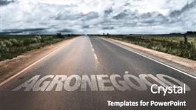  Presentation with ethanol - Amazing PPT theme having ethanol - agribusiness in portuguese written backdrop and a gray colored foreground