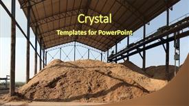  Presentation with matter - PPT theme consisting of ethanol - bagasse is the fibrous matter background and a tawny brown colored foreground