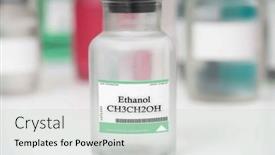  Presentation with alcoholic beverages - Presentation with ethanol-a-colorless-flammable-liquid background and a soft green colored foreground