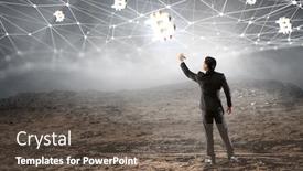  Presentation with crypto - Amazing PPT layouts having ethereum crypto currency sign mixed backdrop and a dark gray colored foreground