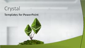  Presentation with crypto - Presentation theme consisting of ethereum-fresh-sprout-as-crypto background and a light gray colored foreground