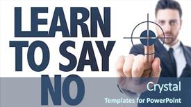  Presentation with learn - Slide set with ethical decisions - business man pointing the text background and a ocean colored foreground