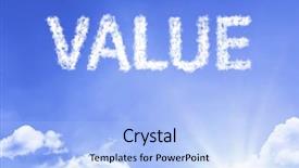  Presentation with ethics - Audience pleasing PPT theme consisting of ethics word cloud - value written on rural road backdrop and a light blue colored foreground