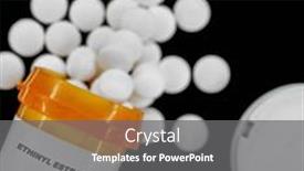  Presentation with yellow medical - Presentation consisting of ethinyl-estradiol-rx-medical-pills background and a gray colored foreground