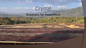  Presentation with beds - Presentation theme with ethiopian-coffee-cherries-lying background and a light blue colored foreground