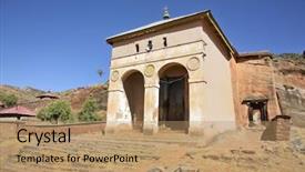  Presentation with ethiopia - Presentation having ethiopian culture - abreha atsbeha christian church background and a coral colored foreground
