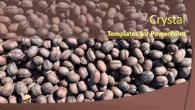  Presentation with ethiopia - Theme featuring ethiopian-dried-coffee-before background and a tawny brown colored foreground