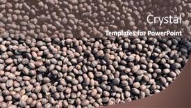  Presentation with ethiopia - Presentation theme consisting of ethiopian-dried-coffee-before background and a tawny brown colored foreground