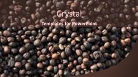  Presentation with ethiopia - Presentation theme with ethiopian-dried-coffee-before background and a tawny brown colored foreground