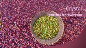  Presentation with green coffee - Slide deck featuring ethiopian-red-and-green-coffee background and a violet colored foreground