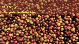  Presentation with green coffee - Presentation theme consisting of ethiopian-red-and-green-coffee background and a tawny brown colored foreground
