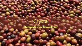  Presentation with green coffee - Theme having ethiopian-red-and-green-coffee background and a tawny brown colored foreground