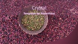  Presentation with green coffee - Presentation enhanced with ethiopian-red-and-green-coffee background and a tawny brown colored foreground