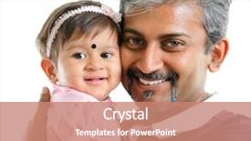  Presentation with indian - PPT layouts with ethnic babies - indian family mature parent background and a coral colored foreground