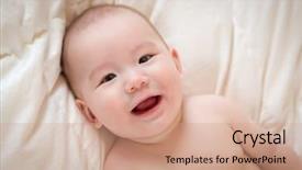  Presentation with race - PPT layouts having ethnic babies - young mixed race chinese background and a coral colored foreground