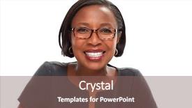  Presentation with african american business - PPT layouts having ethnic background - african-american business woman background and a violet colored foreground