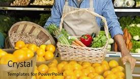  Presentation with drone pour la détéction des oranges - Presentation enhanced with ethnic food - midsection of man standing near background and a  colored foreground