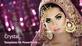  Presentation with ethnic - Presentation enhanced with ethnic indian pakistani bridal background and a tawny brown colored foreground