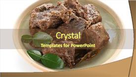  Presentation with ethnic malaysia - Slide deck enhanced with ethnic malaysia background - rendang beef indonesian cuisine background and a tawny brown colored foreground