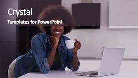  Presentation with ethnic minority - PPT layouts with ethnic minority - startup business and new mobile background and a dark gray colored foreground