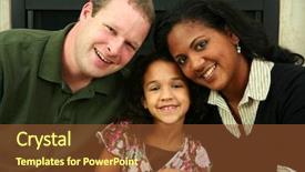  Presentation with family and home love concept - Amazing presentation having ethnic parent child - interracial family sitting together backdrop and a tawny brown colored foreground