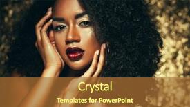  Presentation with african american sex - Slide deck having ethnic skincare - young elegant african american woman background and a red colored foreground