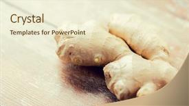  Presentation with food science - PPT theme consisting of ethno science culinary diet eco background and a cream colored foreground