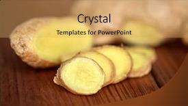  Presentation with food science - PPT theme having ethno science culinary diet eco background and a  colored foreground