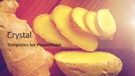  Presentation with food science - PPT theme with ethno science culinary diet eco background and a  colored foreground