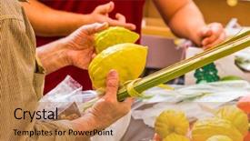  Presentation with ancient israel - Cool new PPT theme with etrog and lulav ancient jewish backdrop and a coral colored foreground