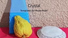  Presentation with bright white - Amazing PPT theme having etrog fruit on bright crimson backdrop and a  colored foreground