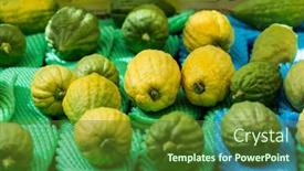  Presentation with ritual - Presentation theme with fruit for celebratory prayer jewish background and a tawny brown colored foreground