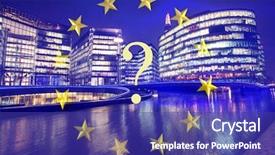  Presentation with brexit - Cool new slides with eu - brexit concept - uk economy backdrop and a violet colored foreground