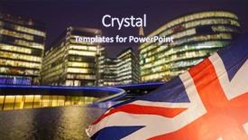  Presentation with brexit - Cool new PPT theme with eu - brexit concept - uk economy backdrop and a wine colored foreground