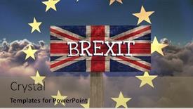  Presentation with britain - PPT layouts featuring eu-flag-on-animated-clouds background and a  colored foreground