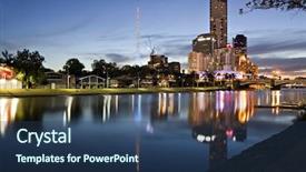  Presentation with rowing - Presentation with melbourne australia yarra river looking background and a ocean colored foreground