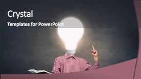  Presentation with great idea - Audience pleasing theme consisting of eureka i have great idea backdrop and a  colored foreground