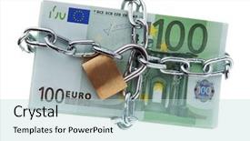  Presentation with investment money - Cool new theme with euro bank notes backdrop and a soft green colored foreground