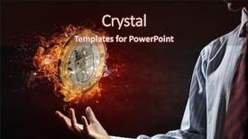  Presentation with fire - Audience pleasing slide set consisting of euro coin burning in fire backdrop and a wine colored foreground