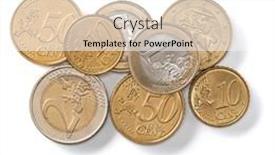  Presentation with euro - Theme consisting of euro-coins-isolated-over-white background and a white colored foreground