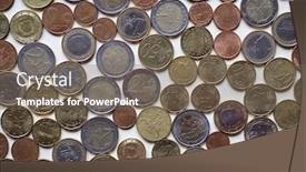  Presentation with european currency - Amazing PPT layouts having euro-coins-money-eur-currency backdrop and a violet colored foreground