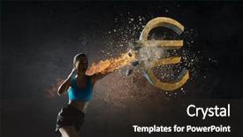  Presentation with fall - Amazing slides having euro currecy fall mixed media backdrop and a tawny brown colored foreground