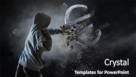  Presentation with concrete ready mix - Cool new PPT theme with euro currecy fall mixed media backdrop and a dark gray colored foreground