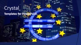  Presentation with monetary policy - PPT layouts having euro-sign-february-12-euro background and a navy blue colored foreground