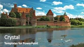  Presentation with bosnia old castle history - Audience pleasing slide set consisting of eastern europe - old castle in malbork backdrop and a gray colored foreground