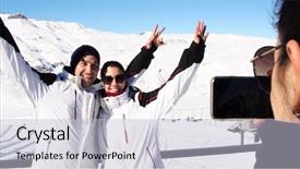  Presentation with aus law photo - Theme consisting of europe america - couple having fun while taking background and a  colored foreground