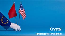  Presentation with political - Colorful slide deck enhanced with  backdrop and a  colored foreground