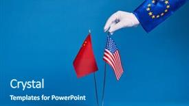  Presentation with political - PPT theme consisting of  background and a  colored foreground