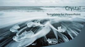  Presentation with sand ocean - Beautiful presentation featuring europe ice on the black backdrop and a  colored foreground