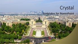  Presentation with paris for birthday - Slide set with europe lansdcape france - paris panorama background and a  colored foreground